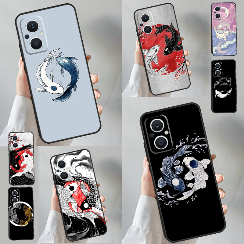 Fish Finder Case - Koi Fish Yin Composer Case, OPPO,