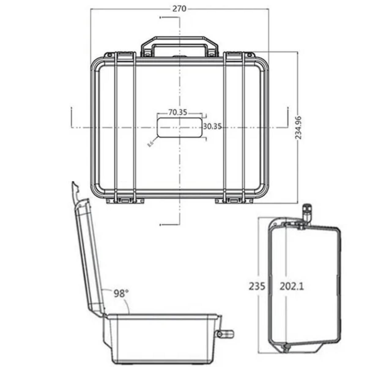 Boîte de rangement étanche à c - Fish Finder Case avis et prix