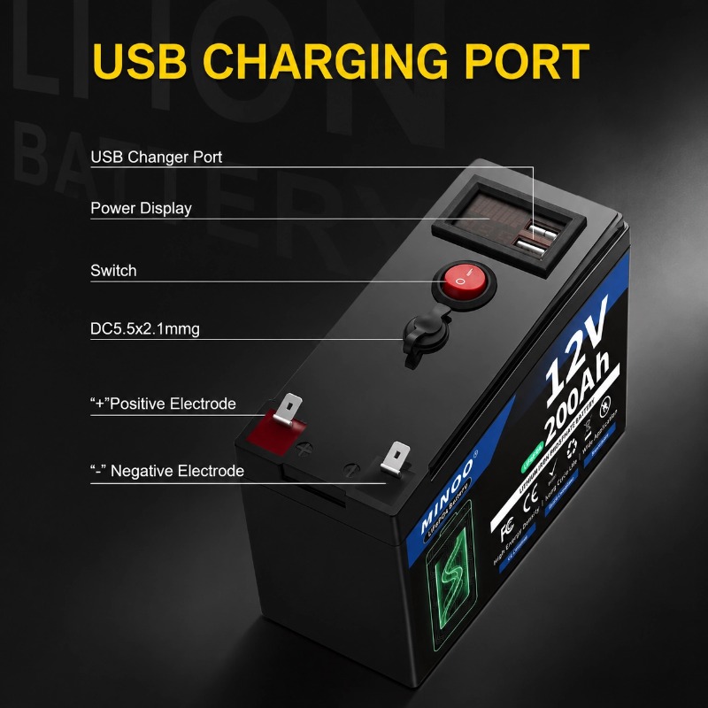 Batterie LiFePO4 12V 200Ah à d - Fish Finder Charger avis et prix