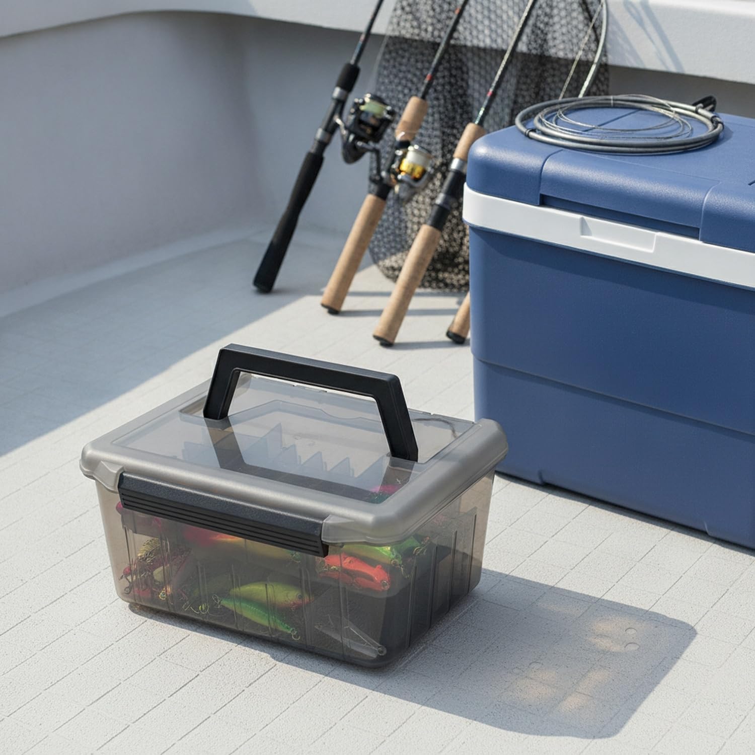 Boîte à pêche avec poignée, ét - Fish Finder Case avis et prix